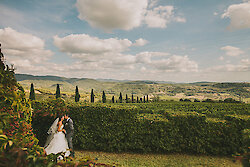 Romantische Hochzeit in der Toskana